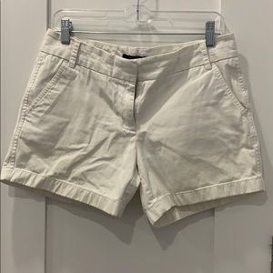 JCrew White Chino Short, Size 6